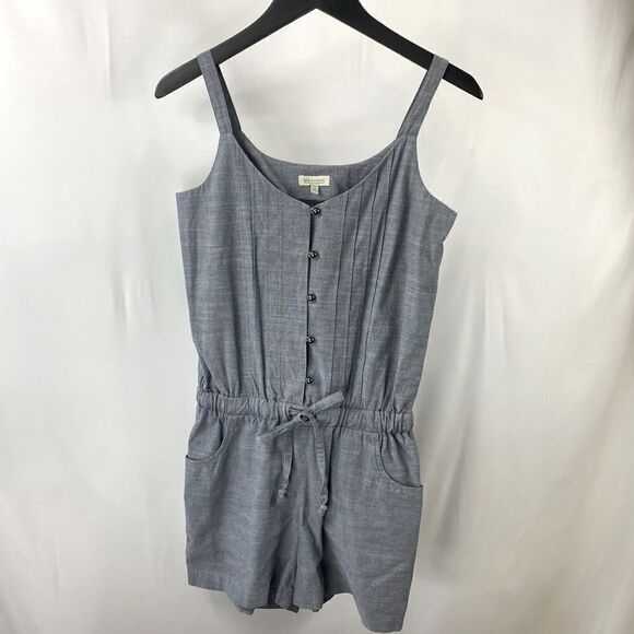 Madison chambray scoop neck romper size 4 - Picture 1 of 4